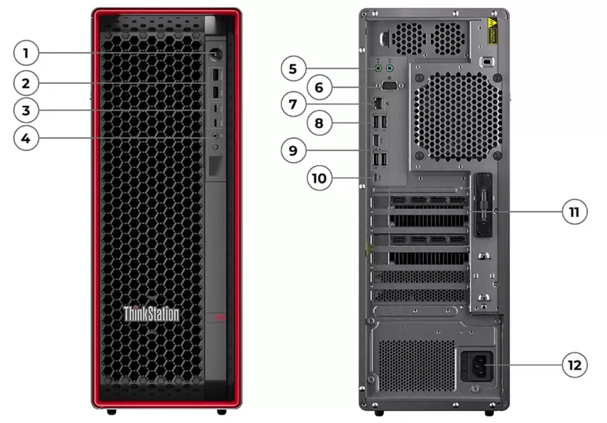Máy trạm Lenovo Thinkstation P5 Tower Xeon W3-2423/16GB/SSD 512GB/No OS/3Yrs - máy trạm hiệu xuất cao chính hãng Lenovo - máy trạm giá rẻ